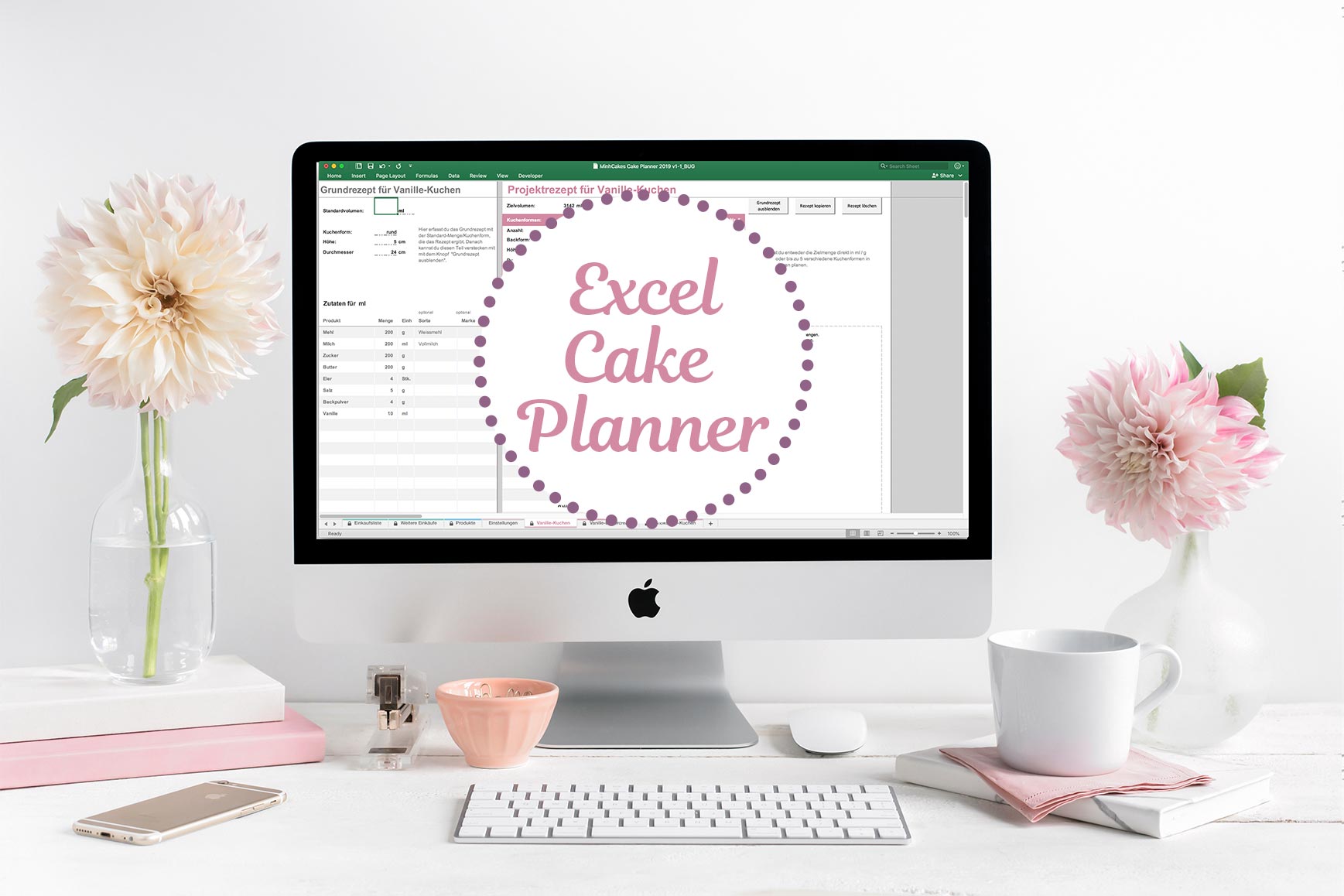 Hero Image - Minh Cakes Excel Cake Planner