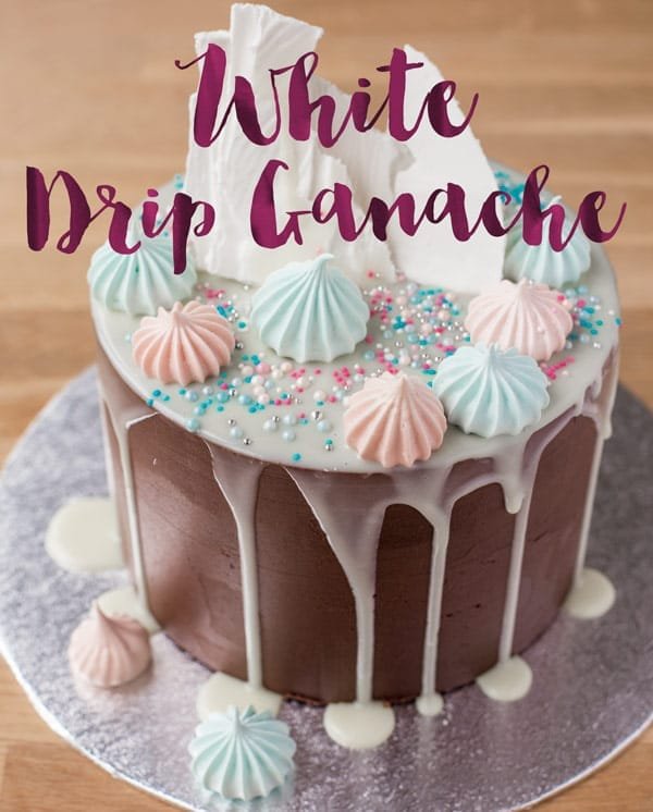 The best white drip ganache recipe - Minh Cakes Blog