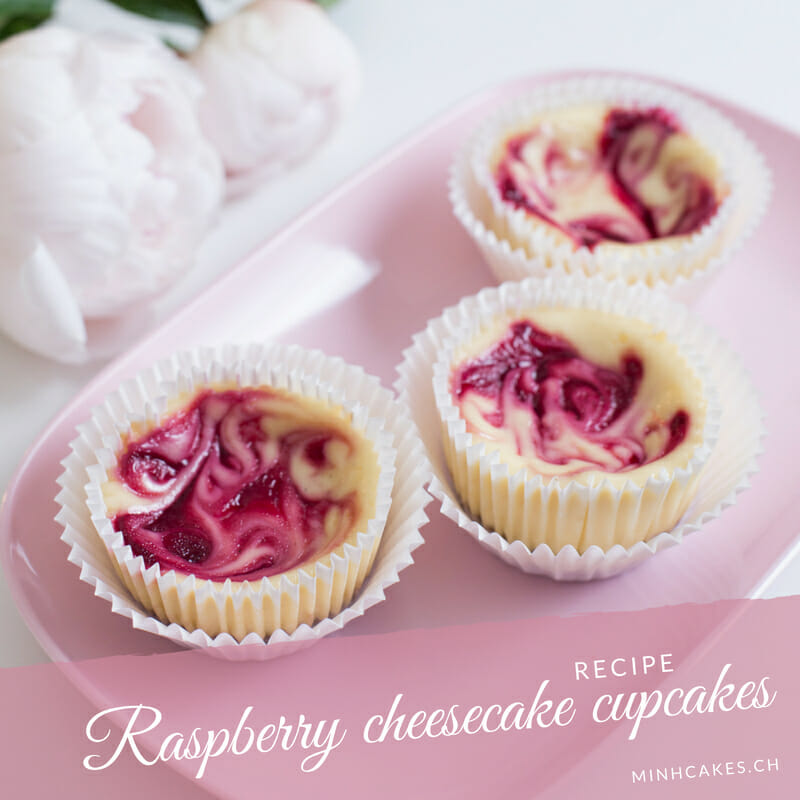 Raspberry cheesecake cupcakes by Minh Cakes: Blog Title image