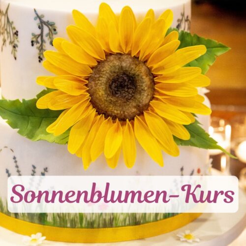 Minh Cakes Anleitung Sonnenblume product img w text