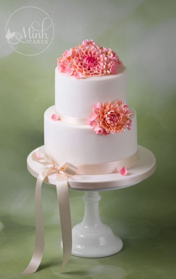 Minh Cakes Dahlia Wedding Cake Hochzeitstorte